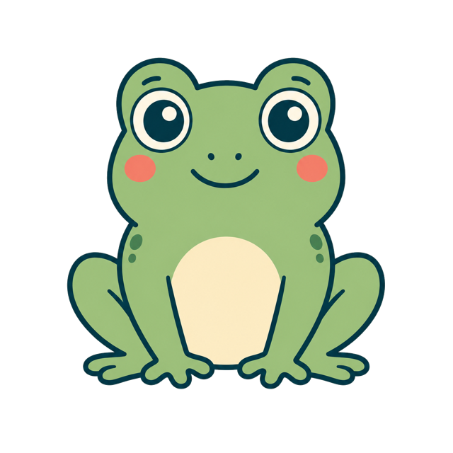 Calm frog