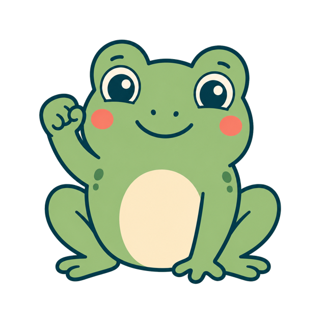 Determined frog