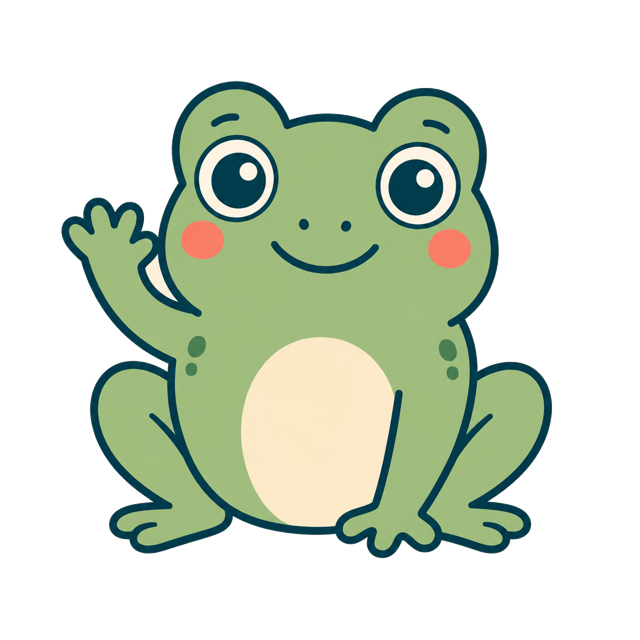 Waving frog